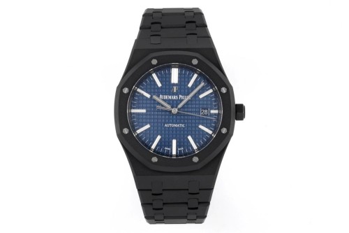 ZF공장 오데마피게 로얄오크 블루 텍스처 다이얼 DLC 브레이슬릿 41mm 15400ST