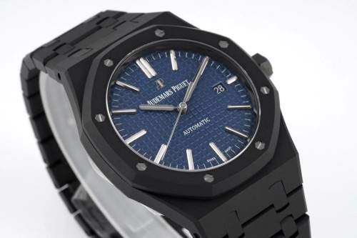 ZF공장 오데마피게 로얄오크 블루 텍스처 다이얼 DLC 브레이슬릿 41mm 15400ST