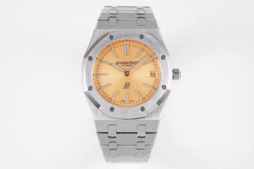 KZ공장 오데마피게 로얄오크 골드 텍스처 다이얼 스틸 SS 브레이슬릿 39mm 15202BC