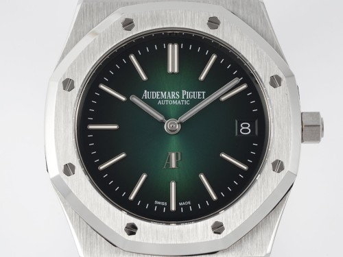 ZF공장 오데마피게 로얄오크 점보 엑스트라씬 그린 다이얼 SS 브레이슬릿 39mm (50주년 기념) 16202