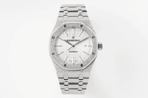 APS공장 오데마피게 로얄오크 프로스트 화이트 다이얼 SS 브레이슬릿 41mm V3 15410