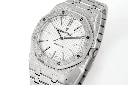 APS공장 오데마피게 로얄오크 프로스트 화이트 다이얼 SS 브레이슬릿 41mm V3 15410