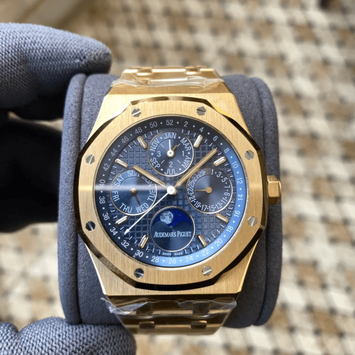APS공장 오데마피게 로얄오크 퍼페츄얼 캘린더 청판 다이얼 YG 금통 41mm 26574