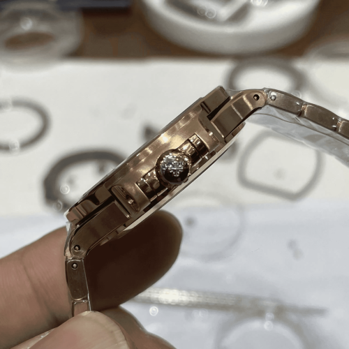 3K공장 파텍필립 노틸러스 골드 다이얼 다이아 세팅 로즈골드 금통 35.2mm 7118