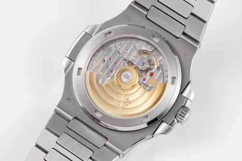 PPF공장 파텍필립 노틸러스 화이트 다이얼 바게트 다이아 베젤 SS 브레이슬릿 40mm 5711