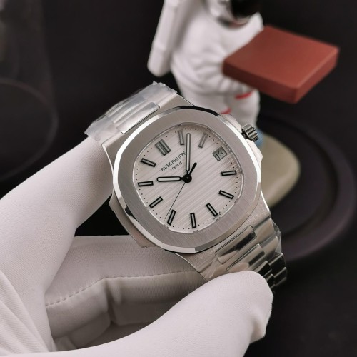 3K공장 파텍필립 노틸러스 화이트 다이얼 SS 브레이슬릿 40mm 5711