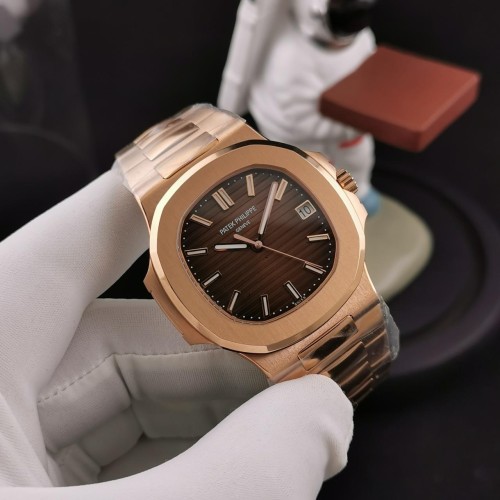 3K공장 파텍필립 노틸러스 브라운 다이얼 로즈골드 금통 40mm 5711