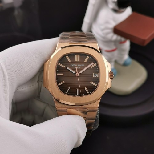 3K공장 파텍필립 노틸러스 브라운 다이얼 로즈골드 금통 40mm 5711