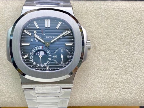 ZF공장 파텍필립 노틸러스 컴플리케이션 문페이즈 블루 다이얼 SS브레이슬릿 41mm 5712