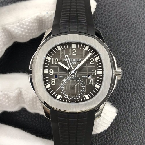 ZF공장 파텍필립 아쿠아넛 트래블타임 그레이 다이얼 SS 41mm 5164