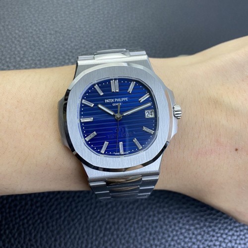 3K공장 파텍필립 노틸러스 청판 다이얼 SS브레이슬릿 40주년 한정판 40mm 5711
