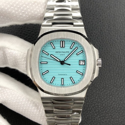 3K공장 파텍필립 노틸러스 한정판 블루 티파니앤코 다이얼 SS 브레이슬릿 40mm 5711