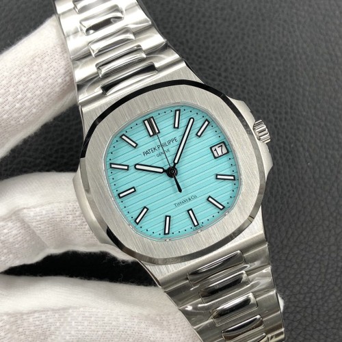 3K공장 파텍필립 노틸러스 한정판 블루 티파니앤코 다이얼 SS 브레이슬릿 40mm 5711