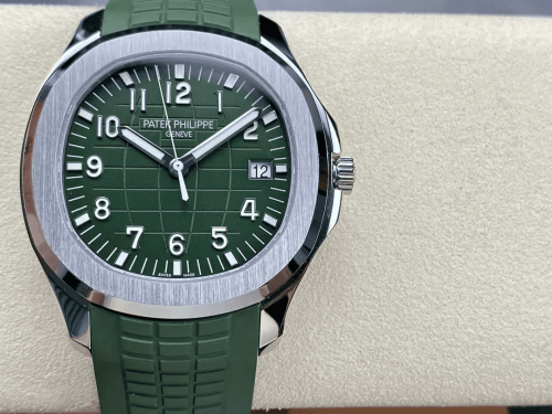 3K공장 파텍필립 아쿠아넛 그린 다이얼 SS 러버밴드 40mm 5168