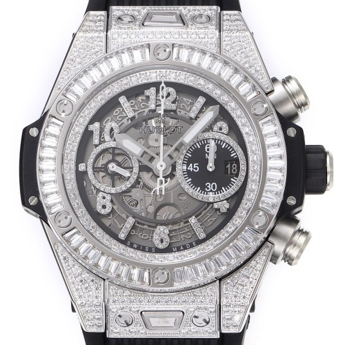 BBF 공장 위블로 빅뱅 유니코 킹 스틸 풀 바게트 다이아 세팅 44mm 421.NX.1170.RX.170