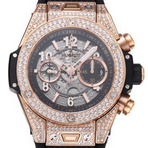 BBF 공장 위블로 빅뱅 유니코 킹 골드 풀 다이아 세팅 44mm 421.OX.1180.RX