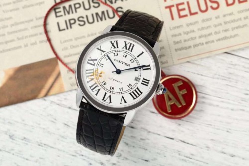 [premium] CARTIER 까르띠에 롱드 솔로 42mm 오토매틱 워치 W6701010 (