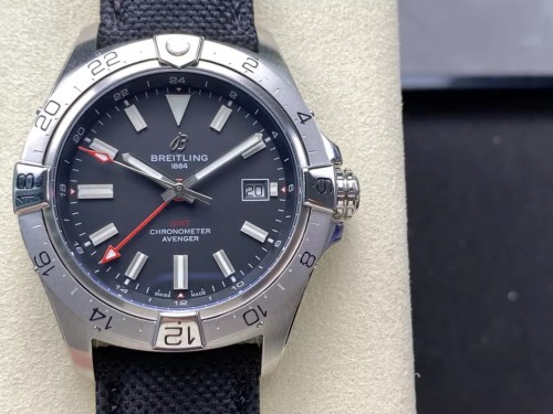 BLS공장 브라이틀링 어벤저 오토매틱 GMT44 1_1 베스트 에디션 레드 다이얼 44mm