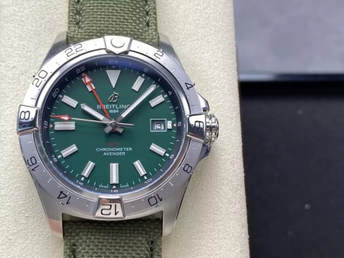 BLS공장 브라이틀링 어벤저 오토매틱 GMT44 1_1 베스트 에디션 그린 다이얼 44mm