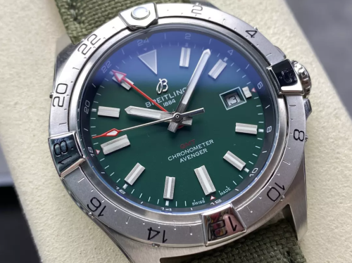 BLS공장 브라이틀링 어벤저 오토매틱 GMT44 1_1 베스트 에디션 그린 다이얼 44mm