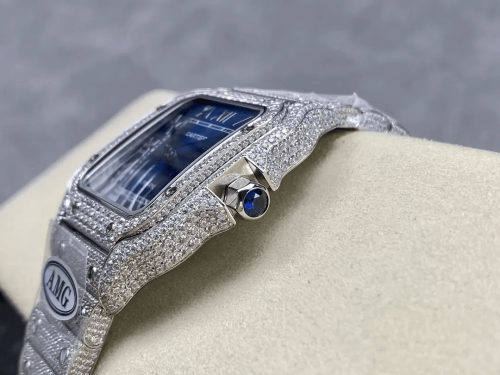 AMG공장 까르띠에 산토스 버스트다운 40mm 청판