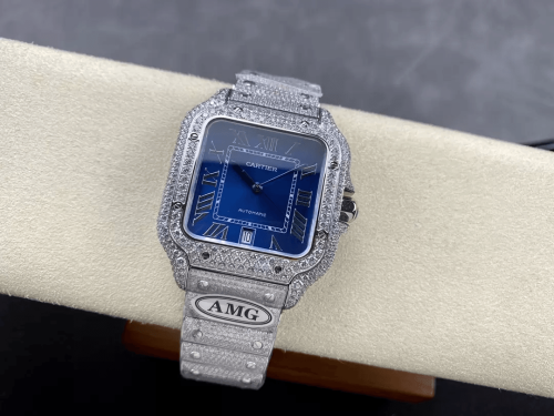 AMG공장 까르띠에 산토스 버스트다운 40mm 청판