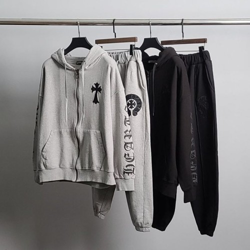 크롬하츠 홀스빗 집업 트레이닝 세트(블랙_그레이 2종)