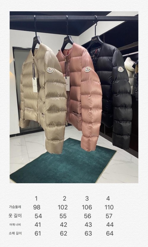몽클레어 24FW 로린 숏 경량 패딩 (블랙_베이지_핑크 3종)