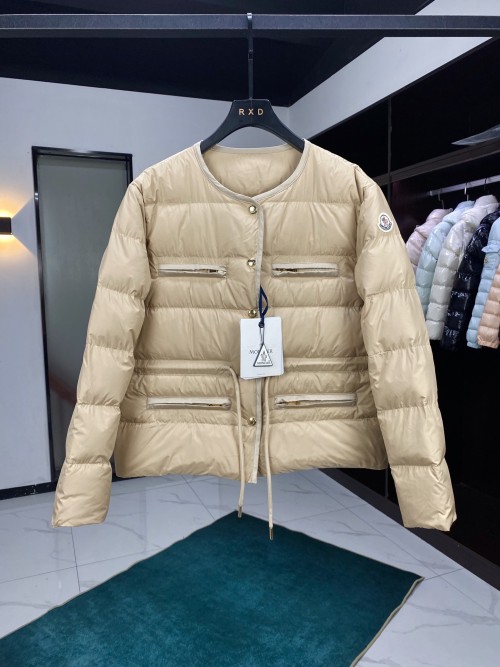 몽클레어 24FW 에키온 에키오네 여성 숏 경량 패딩 베이지_블랙(2종)