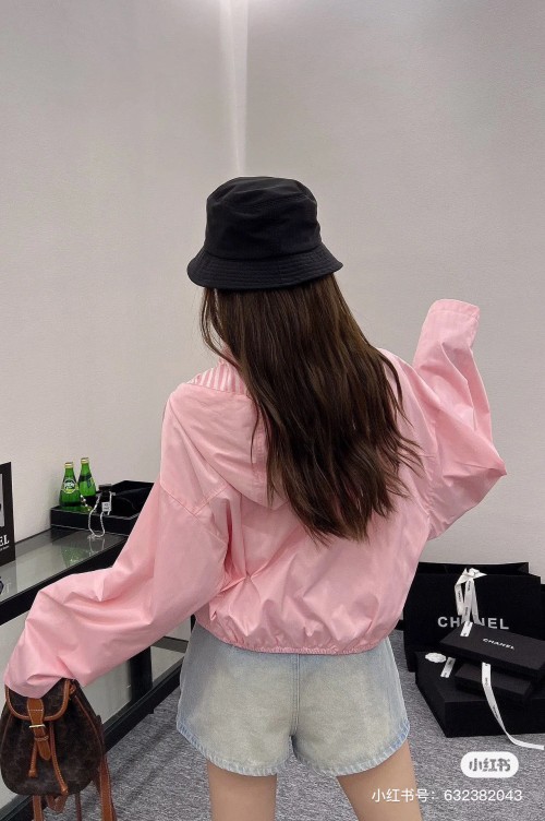 샤넬 24SS 더블 레이어 윈드 자켓