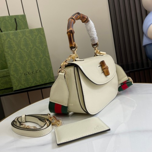구찌 Gucci Bamboo 1947 스몰 여성용 크로스백 토트백 675797