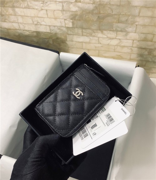 Chanel 샤넬 케비어 카드지갑 AS2106