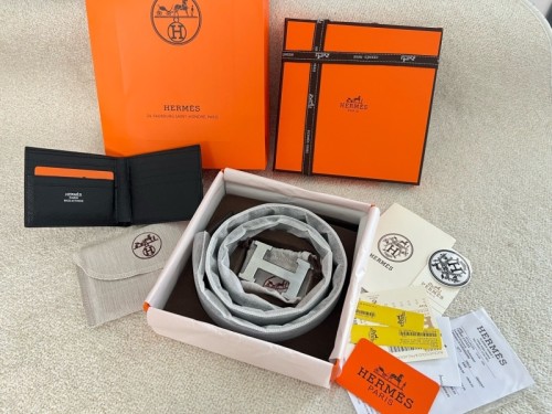 에르메스 5382 Faubourg 벨트 버클 & 리버서블 가죽 스트랩 32mm