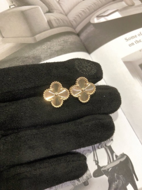 Van Cleef & Arpels 반클리프 아펠 기요세 빈티지 알함브라 귀걸이