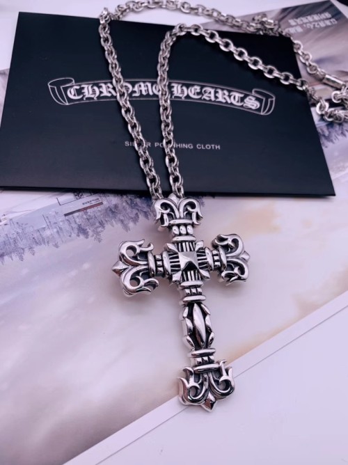 Chrome Hearts 크롬하츠 남녀 십자 목걸이 65cm