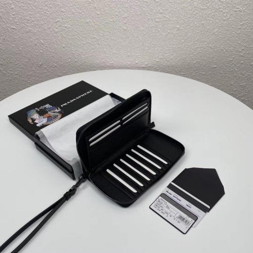 Prada 2020 Saffiano Mens Zip Round Wallet, 2ML028 - 프라다 2020 사피아노 남성용 지퍼 라운드 장지갑,PRAW0170,20CM.블랙,네이비