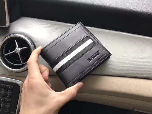 Bally 발리 남성용 클래식 반지갑 블랙