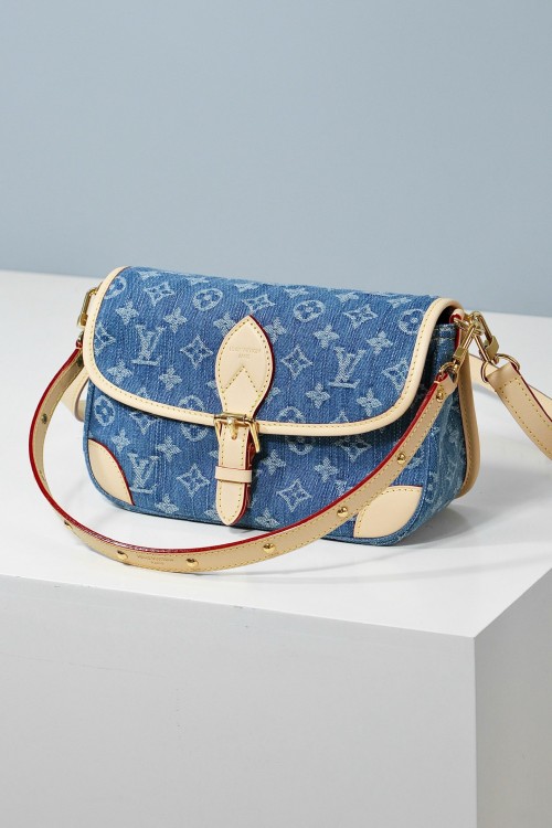루이비통 다이앤 모노그램 데님 핸드백
