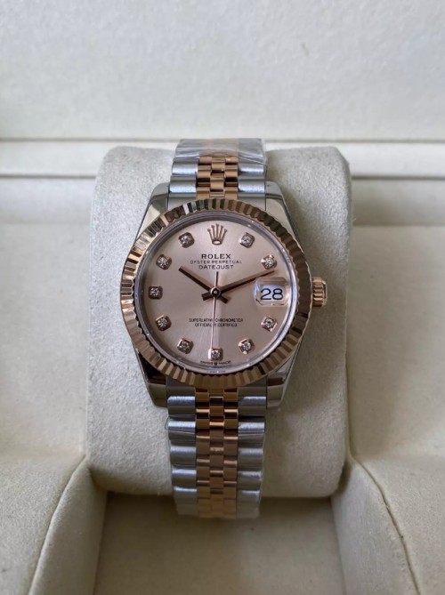 A+공장 롤렉스 여성용 데이저스트 RG 다이아몬드 다이얼 콤비 SS/RG 31mm 278271