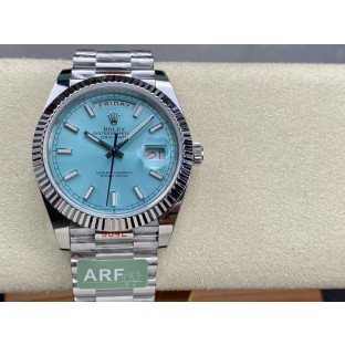 ARF공장 롤렉스 데이데이트 아이스블루 바인덱스 다이얼 화이트골드 40mm m228236